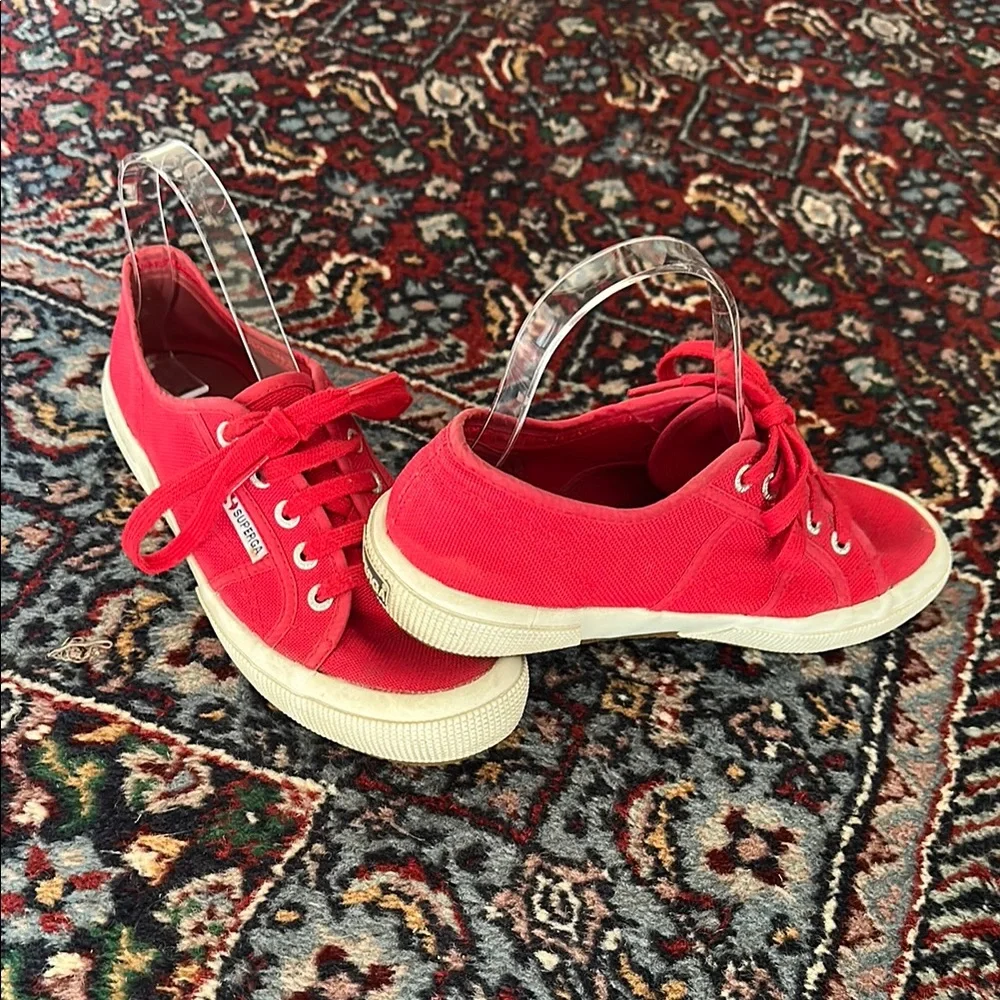 SUPERGA Red 2750 Cotu Classic Sneakers - Picture 2 of 12